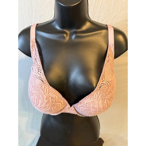 Auden Lace Womens Underwire Bra Pale Pink Size 38DD Push Up - Picture 1 of 3